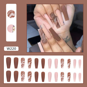 Suede Press On Nail Set