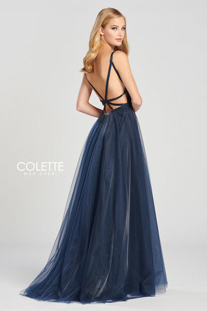 Colette Mauve Shimmer A-Line CL12087