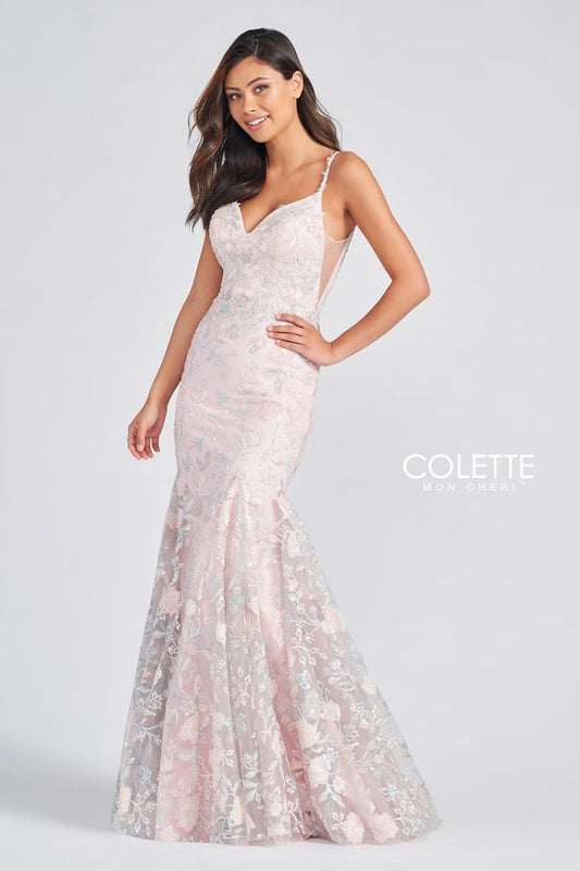 Colette Floral Fit & Flare Gown CL12233
