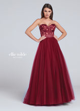 Load image into Gallery viewer, Ellie Wilde Strapless Tulle Ball Gown EW117058
