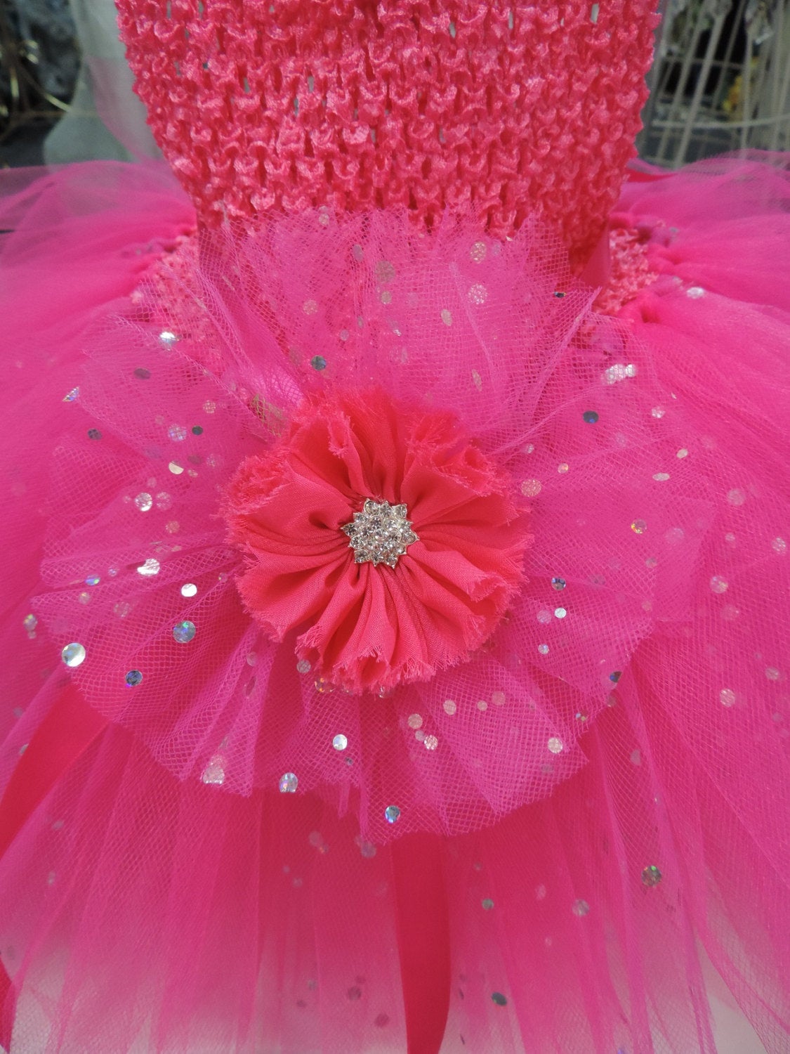 Sequin/Sparkle Baby Tutu Dress - Custom made in any color!!