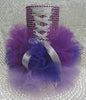 Three Tone Purple Corset Tutu Dress Cylinder Vase