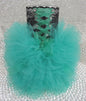 Black/Teal Corset Tutu Dress Cylinder Vase