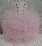 White/Light Pink Corset Tutu Dress Cylinder Vase