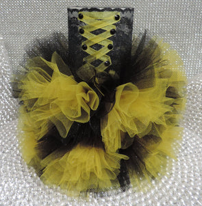Yellow/Black Bumble Bee Corset Tutu Dress Cylinder Vase