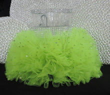 Load image into Gallery viewer, Lime Tulle Hurricane Tealight Wedding Centerpiece