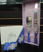 Royal Blue Glitter Three Piece Wedding Set - Guestbook, Pen, Knife & Server Set