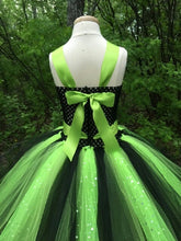 Load image into Gallery viewer, Lime/Black Sequin Tutu Dress